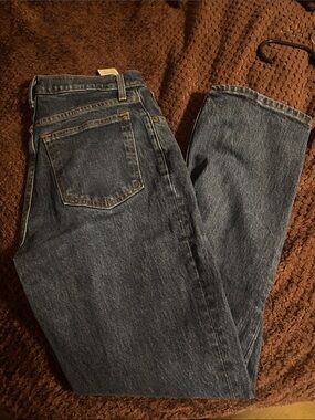 Abercrombie & Fitch Blue Straight-Leg Jeans
